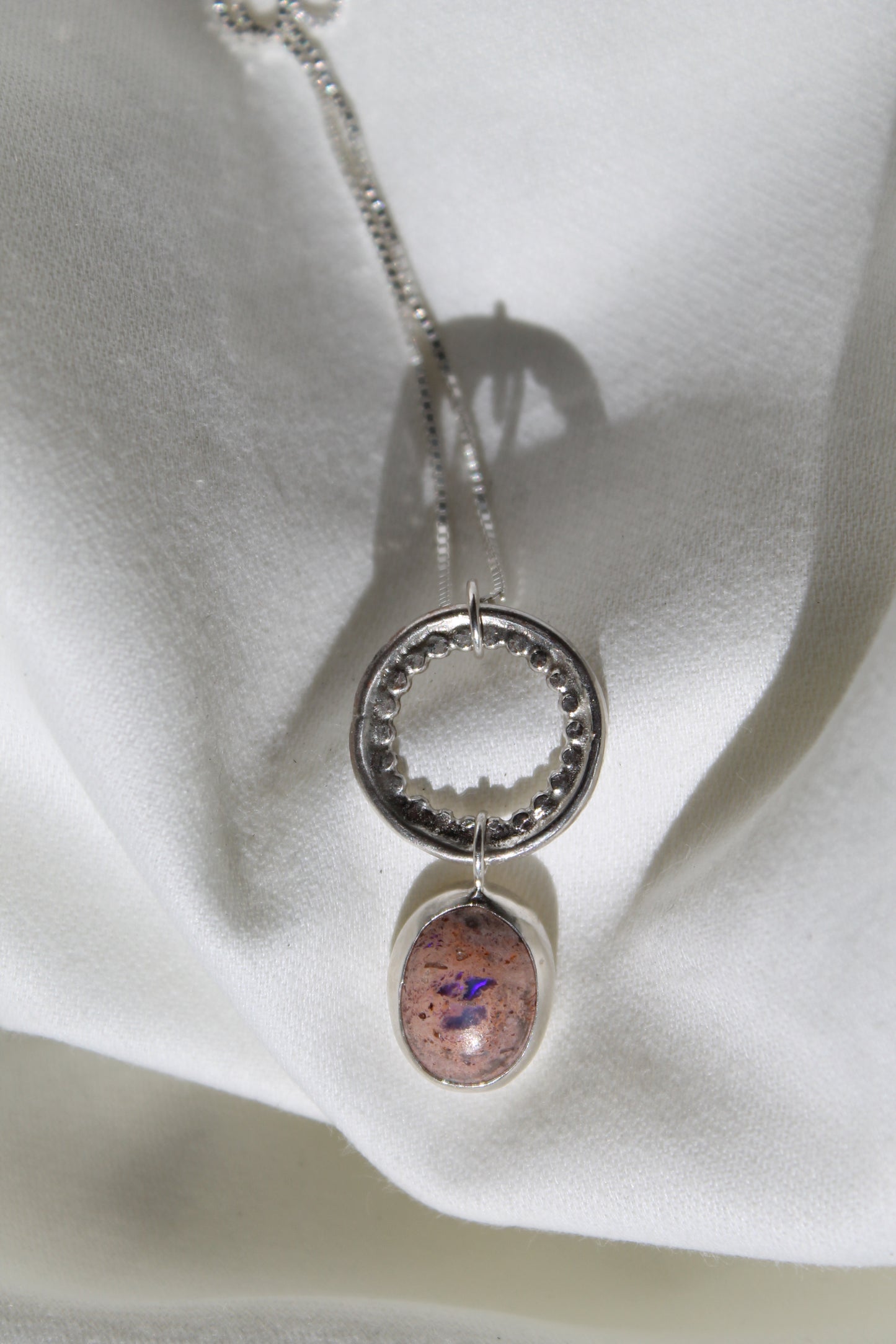 Fire Opal 'Celestial Roots' necklace