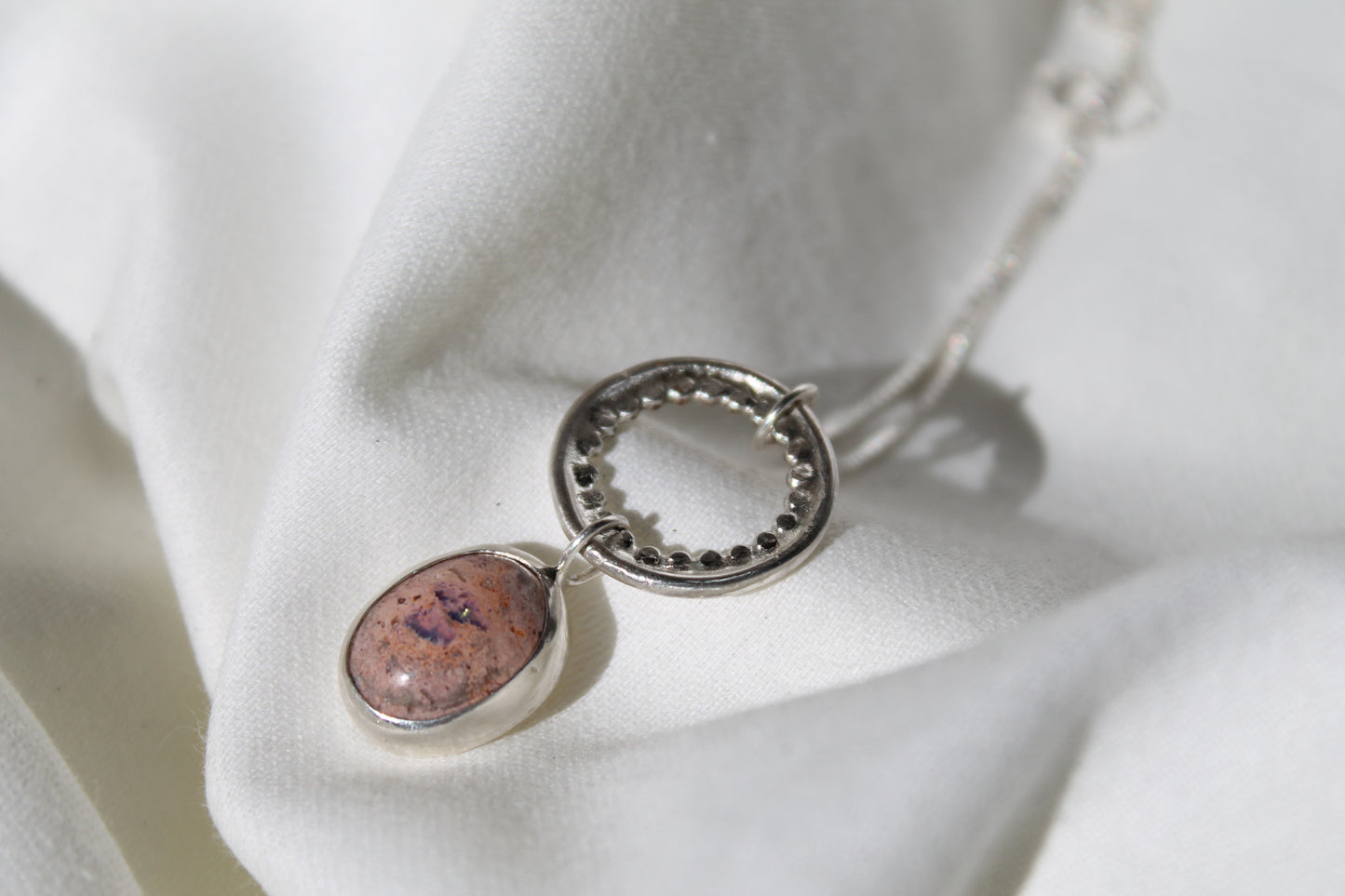 Fire Opal 'Celestial Roots' necklace