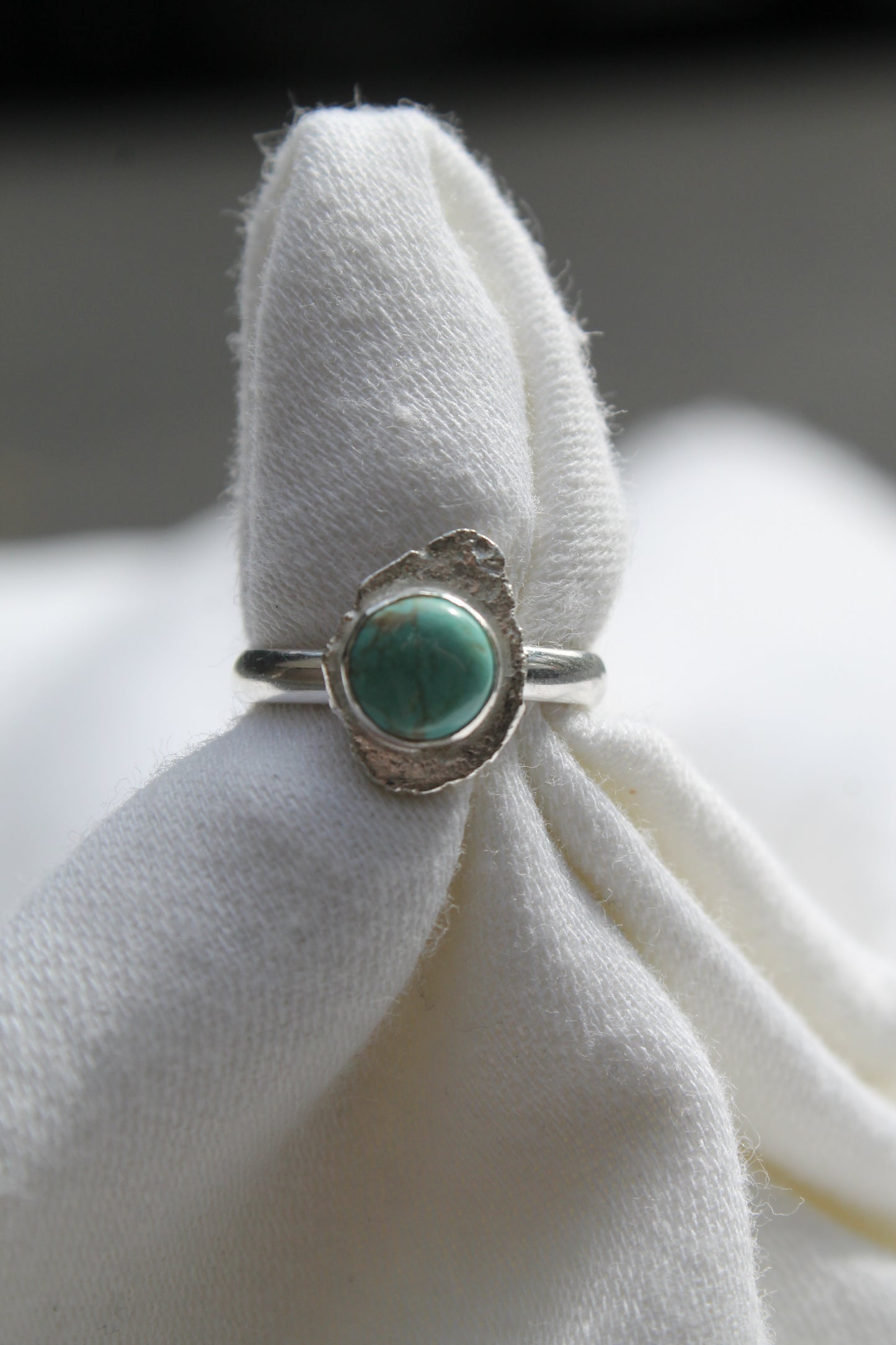 Chilean Turquoise Organic Ring