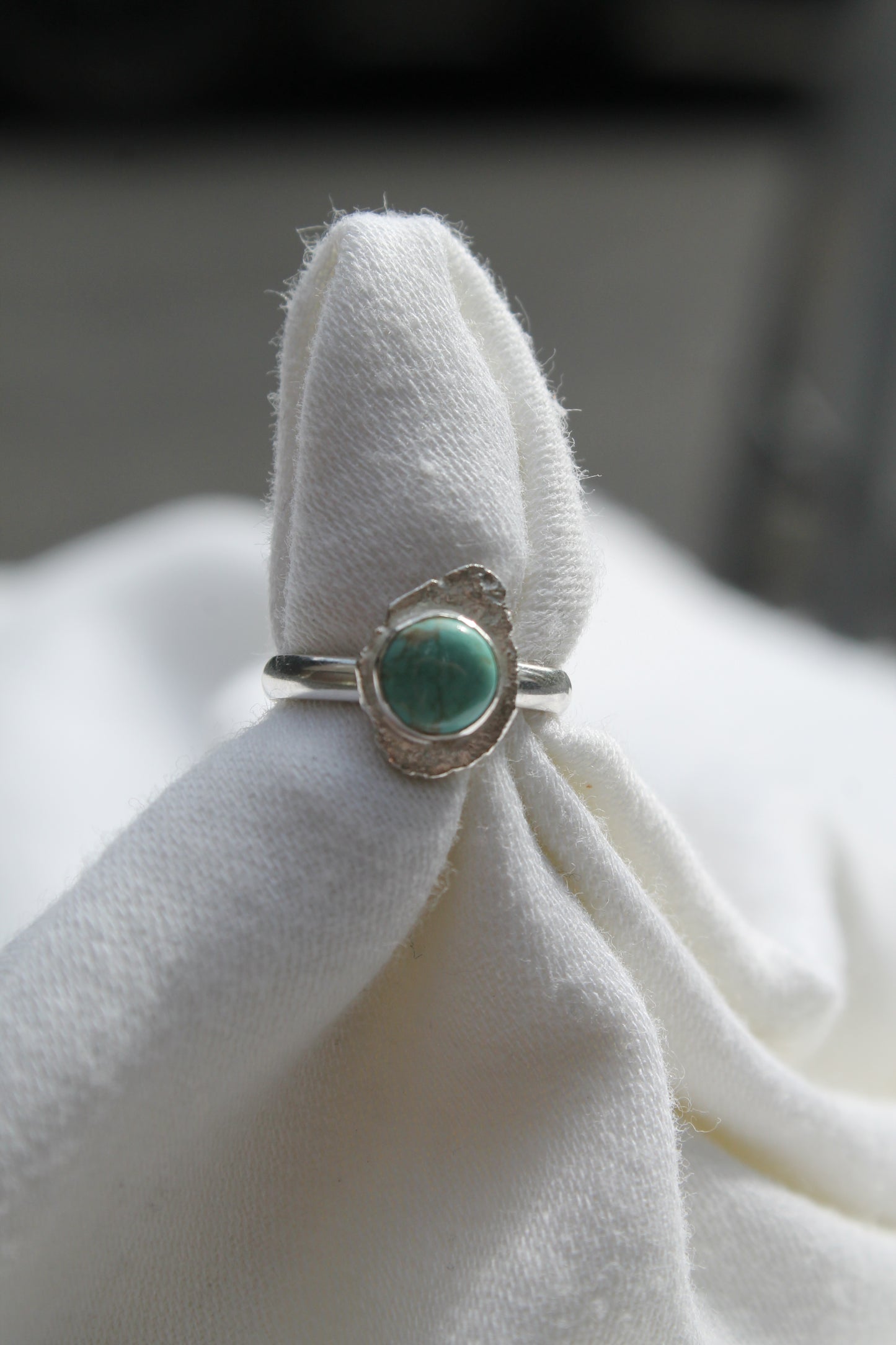 Chilean Turquoise Organic Ring